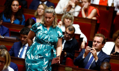 Mathilde Panot à l'Assemblée nationale à Paris