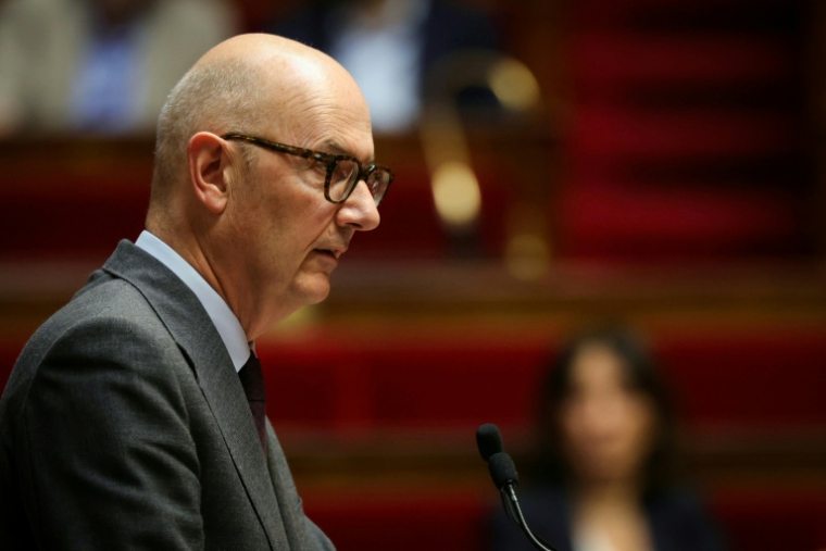 Le ministre de l'Economie Roland Lescure à l'Assemblée nationale, le 24 octobre 2025 à Paris ( AFP / Alain JOCARD )