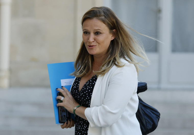 Olivia Grégoire, ministre déléguée chargée des Petites et Moyennes Entreprises, du Commerce, de l’Artisanat et du Tourisme ( AFP / LUDOVIC MARIN )
