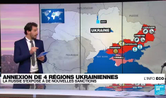 Avec l'annexion de quatre régions ukrainiennes, la Russie s'expose à de nouvelles sanctions