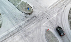 L'ensemble des départements de l'Ile de France seront placés en vigilance orange neige/verglas par Météo France dans la nuit de samedi à dimanche ( AFP / Damien MEYER )