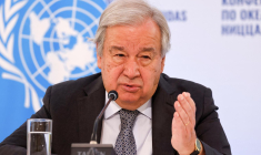 Antonio Guterres, secrétaire général de l'ONU, à Nice le 9 juin 2025. ( AFP / LUDOVIC MARIN )