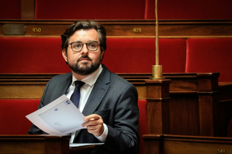 Le député socialiste Philippe Brun à Paris, le 1er juin 2026 ( AFP / Ludovic MARIN )