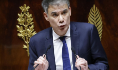 Olivier Faure, le 6 février 2023, à l'Assemblée nationale ( AFP / Ludovic MARIN )