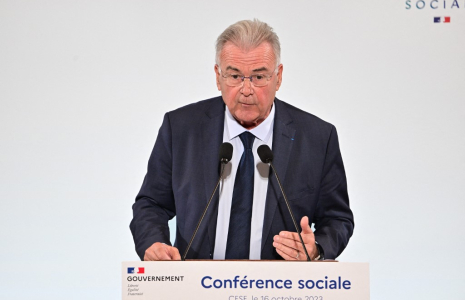 Michel Picon à Paris, le 16 octobre 2023. ( POOL / MIGUEL MEDINA )