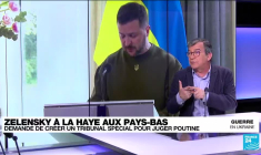 Zelensky à La Haye : le président ukrainien a réitéré ses demandes d'adhésion à l'UE et à l'OTAN