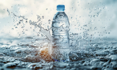 Avec un taux de croissance de 73% au cours de la dernière décennie, le marché de l'eau en bouteille est l'un de ceux qui connaissent la plus forte augmentation. (crédit : Adobe Stock / photo générée par IA)