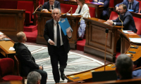 François Bayrou lors des questions au gouvernement à l'Assemblée nationale à Paris, le 30 avril 2025 ( AFP / Thomas SAMSON )