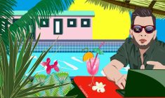 Les conseils du Revenu à David. (© Artelette)