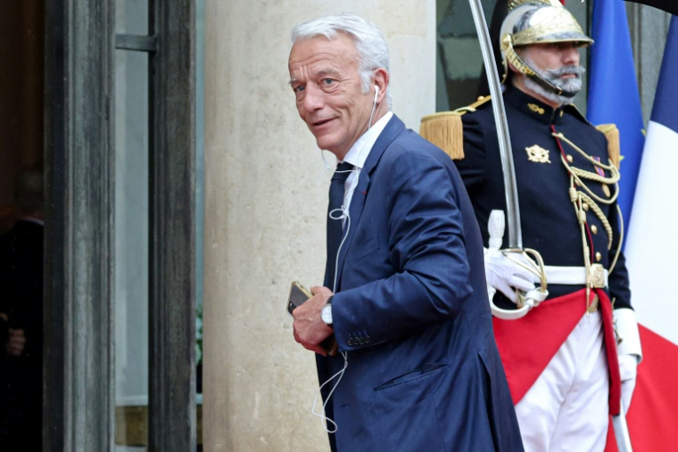 Le président du Medef, Patrick Martin, arrive à l'Elysée, le 5 juin 2025 à Paris ( AFP / Ludovic MARIN )