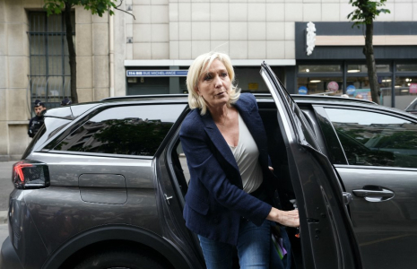 Marine Le Pen à Paris,le 2 juillet 2024. ( AFP / DIMITAR DILKOFF )