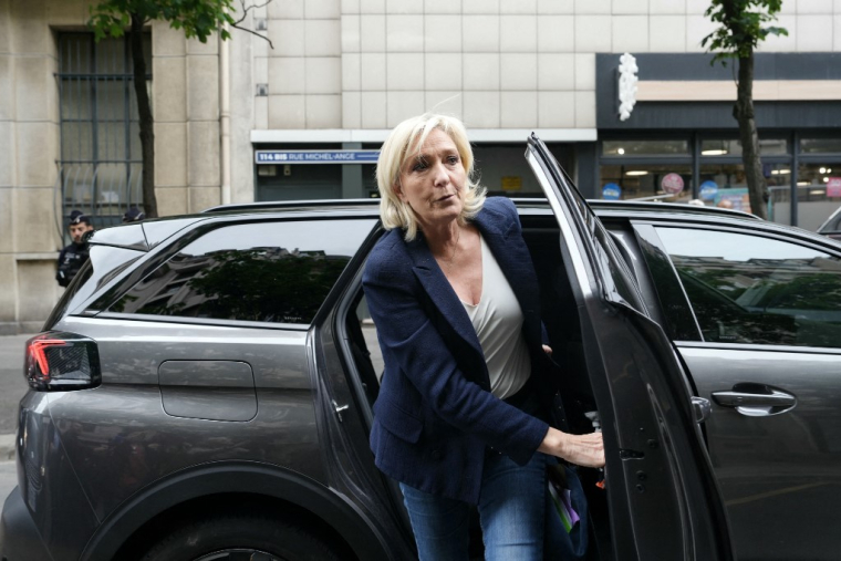 Marine Le Pen à Paris,le 2 juillet 2024. ( AFP / DIMITAR DILKOFF )