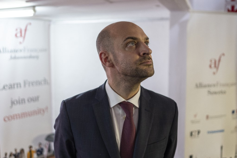 Jean-Noël Barrot à Johannesbourg, en Afrique du Sud, le  février 2025. ( AFP / EMMANUEL CROSET )