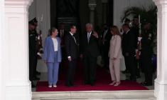 Le président du Panama accueille son homologue israélien lors d'une visite officielle