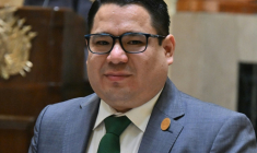 Le nouveau procureur général de Bolivie, Roger Mariaca, à La Paz, le 22 octobre 2024 ( AFP / AIZAR RALDES )