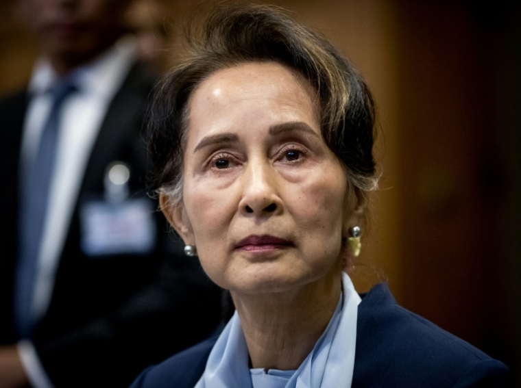 Aung San Suu Kyi devant la Cour internationale de Justice, le 11 décembre 2019 à La Haye aux Pays-Bas ( ANP / Koen Van WEEL )