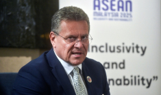 Le Commissaire européen chargé du Commerce, Maros Sefcovic, à Kuala Lumpur, à l'occasion d'un sommet de l'Asean, le 25 septembre 2025 ( AFP / Arif Kartono )