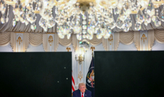 Le président américain Donald Trump à Mar-a-Lago en Floride, le 27 novembre 2025 aux Etats-Unis ( AFP / Jim WATSON )