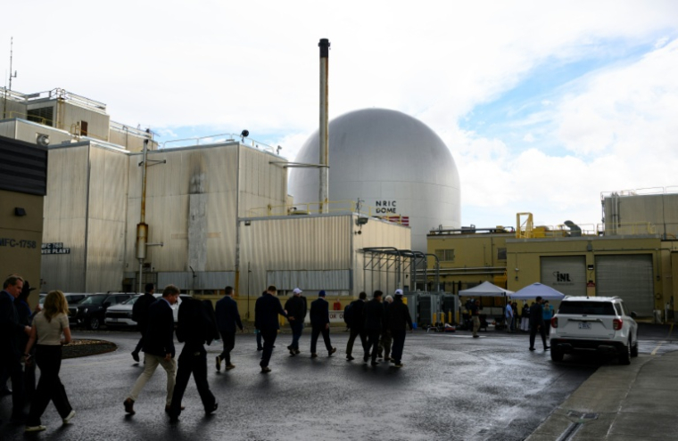 Le ministre américain de l'Energie, Chris Wright, en visite au Idaho National Laboratory, à l'ouest d'Idaho Falls, le 15 Juin 2026 ( AFP / Josh Edelson )