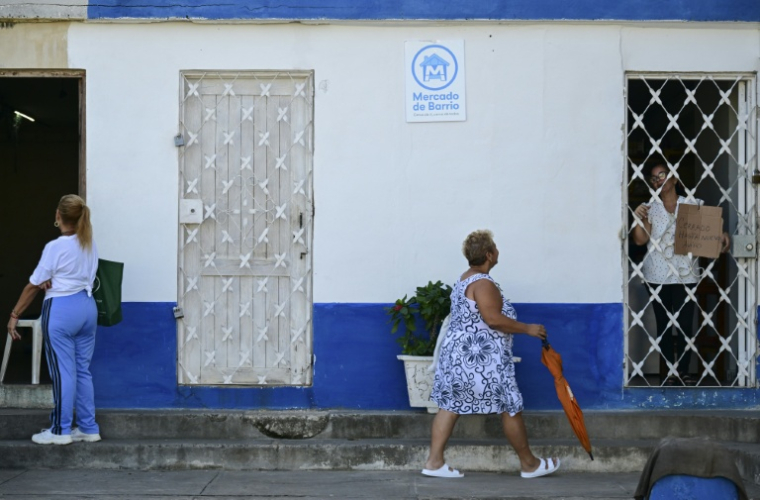 Un "marché de quartier" à La Havane, le 5 octobre 2026 à Cuba ( AFP / YAMIL LAGE )