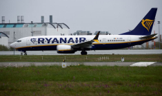 Un appareil Ryanair sur le tarmac d'un aéroport