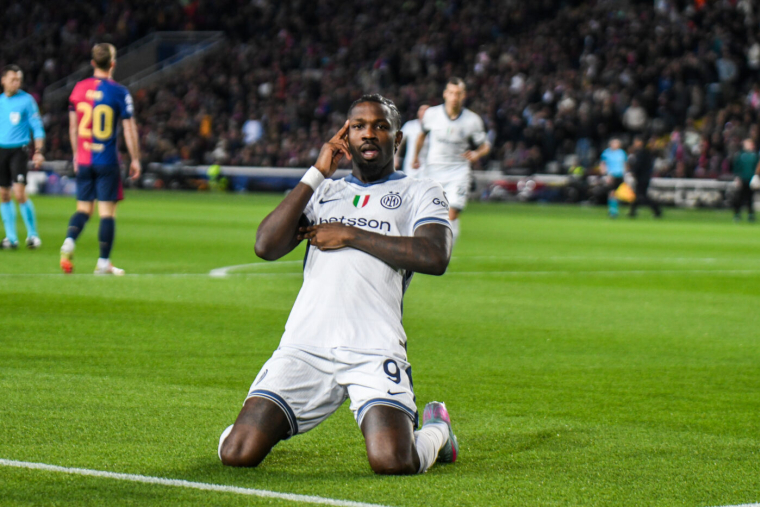 Vidéo : le but magnifique et record de Marcus Thuram contre le Barça