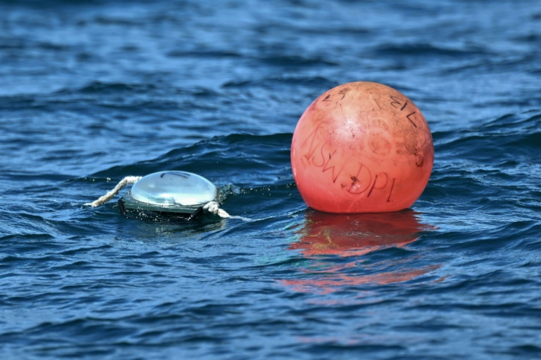 Une bouée connectée, reliée par satellitte, près de Coffs Harbour, en Nouvelle-Galles du Sud, le 10 novembre 2025 en Australie ( AFP / Saeed KHAN )