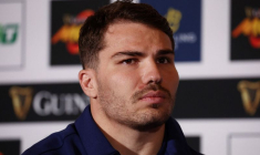 Antoine Dupont lors du lancement officiel du Tournoi des Six Nations 2025 à Rome
