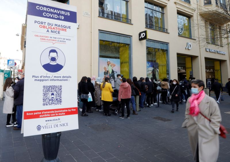 CORONAVIRUS: LA FRANCE A ENREGISTRÉ 35.327 NOUVEAUX CAS