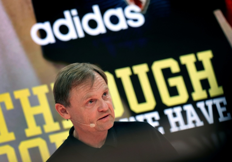 Bjoern Gulden, le patron d'Adidas, le 4 mars 2026, à Herzogenaurach, en Allemagne ( AFP / Karl-Josef Hildenbrand )