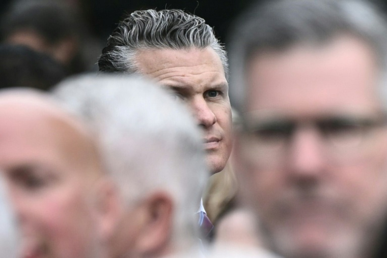 Le ministre américain de la Défense, Pete Hegseth, participe aux célébrations de Pâques à la Maison Blanche, à Washington, le 21 avril 2025 ( AFP / Brendan SMIALOWSKI )