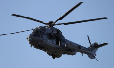 Un hélicoptère Caracal, à la base d'Orleans-Bricy (illustration) ( POOL/AFP / LUDOVIC MARIN )