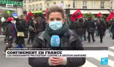 Confinement en France : les enseignants protestent contre la gestion de la crise sanitaire