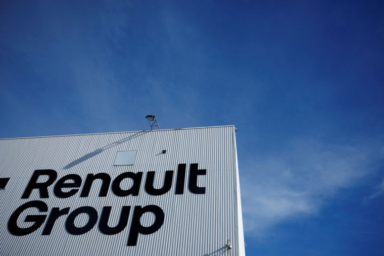Visite de l'usine Renault de Sandouville en Normandie