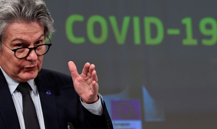 LE CONTRAT ENTRE L'UE ET ASTRAZENECA APRÈS JUIN PAS ENCORE RENOUVELÉ, DIT BRETON