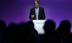Le directeur général de Safran Olivier Andriès à Massy, près de Paris, le 23 mai 2024 ( AFP / Thomas SAMSON )