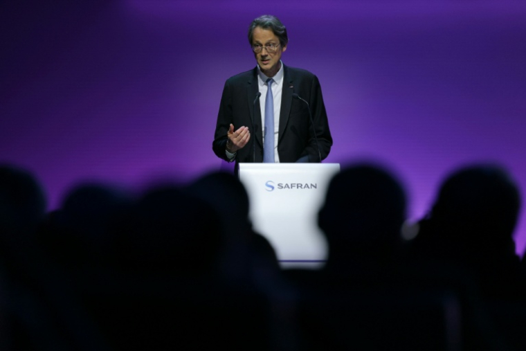Le directeur général de Safran Olivier Andriès à Massy, près de Paris, le 23 mai 2024 ( AFP / Thomas SAMSON )