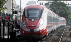 Un train Frecciarossa, en gare de Marseille Saint-Charles (illustration) ( AFP / MIGUEL MEDINA )