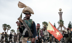 Des combattants du TPLF à Mekele, le 30 juin 2021. (illustration) ( AFP / YASUYOSHI CHIBA )