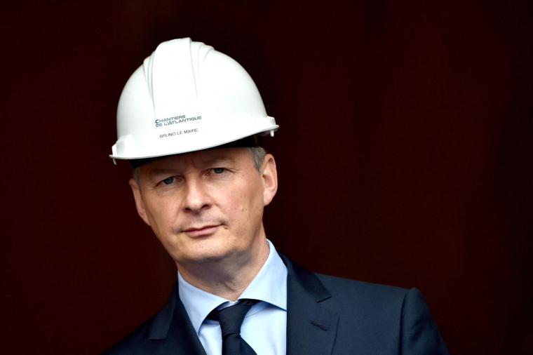 Bruno Le Maire, le 14 juin 2018, à Saint-Nazaire ( AFP / LOIC VENANCE )