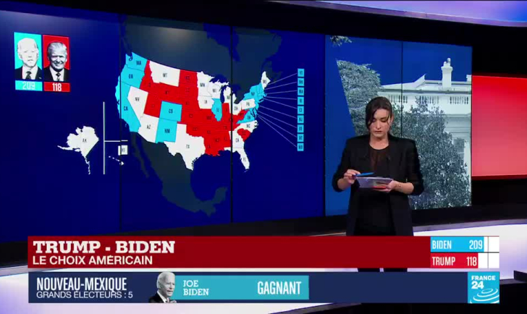 Présidentielle américaine : Joe Biden en tête mais tout peut encore basculer
