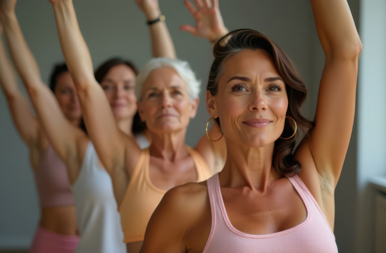 La pratique régulière d’exercices physiques permet une réduction significative de la pression artérielle, limitant ainsi le risque d’événements cardiovasculaires. (crédit: Adobe Stock/photo générée par IA)