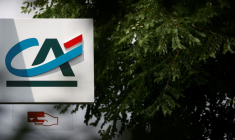 Logo du Crédit Agricole à Reze, en France