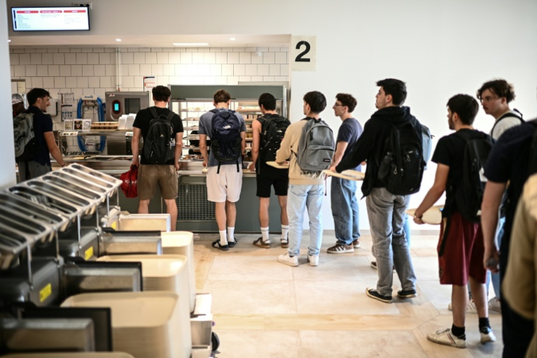 Le restaurant universitaire de Talence, en Gironde, le 24 avril 2026. ( AFP / Christophe ARCHAMBAULT )