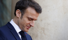 Emmanuel Macron à Paris ce 27 février 2024. ( AFP / LUDOVIC MARIN )