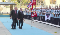 Le président turc Erdogan reçoit le Premier ministre britannique à Ankara