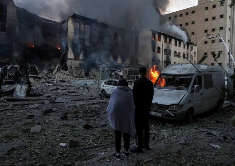 Frappe de missile russe à Kiev