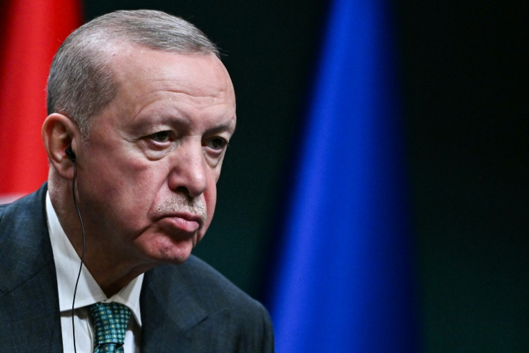 Le président turc Recep Tayyip Erdogan, le 19 novembre 2025 à Ankara  ( AFP / Ozan KOSE )