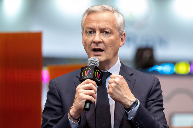 Bruno Le Maire à Paris le 15 mai 2022. ( AFP / BERTRAND GUAY )