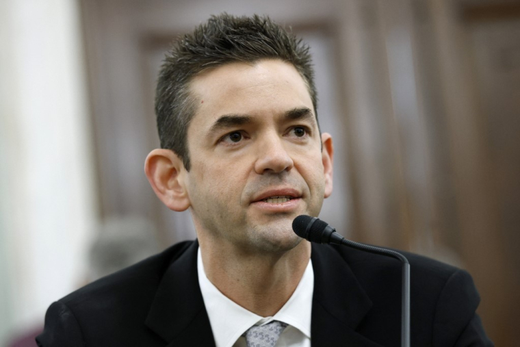 Jared Isaacman, à Washington DC, le 9 avril 2025 ( GETTY IMAGES NORTH AMERICA / KEVIN DIETSCH )